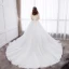 Schöne Weiß Übergröße Brautkleider / Hochzeitskleider 2019 A Linie Tülle Applikationen Rückenfreies Strass Bandeau Kapelle-Schleppe Hochzeit