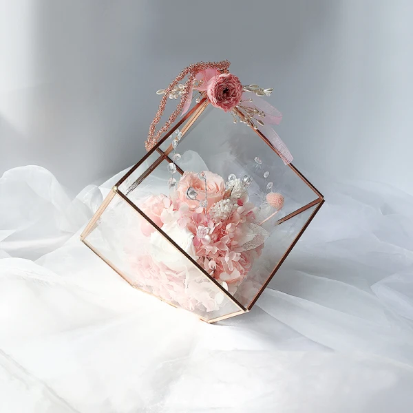 Romantic Flower Fairy Blushing Pink Wedding Flowers 2020 Handmade Tulle Metal Beading Crystal Flower Pearl Bridal Wedding Prom Accessories