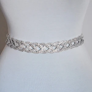 Scintillantes Chic Ivoire Mariage Rubans 2020 Métal Satin Perlage Faux Diamant La Mariée Soirée Promo Accessorize