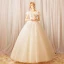Schöne Weiß Lange Brautkleider 2018 Tülle Applikationen Rückenfreies Perlenstickerei Pailletten Bandeau Ballkleid Hochzeit
