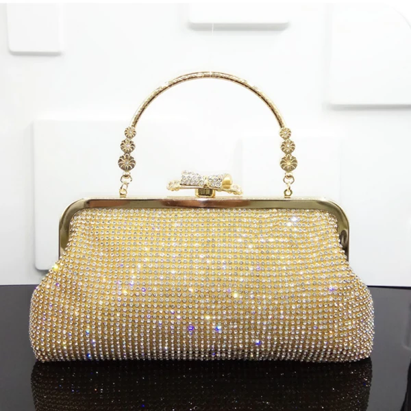 Modern / Fashion Bling Bling Silver Beading Rhinestone Cocktail Party Evening Party Clutch Bags 2018
