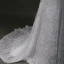 Luxe Ivoire Chapel Train Mariage 2018 Lacer Manches Longues Transparentes Appliques Dos Nu Percé Col Haut Trompette / Sirène Robe De Mariée
