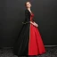 Vintage / Retro Black Floor-Length / Long Ball Gown Prom Dresses 2018 U-Neck Lace Crossed Straps Backless Strappy Prom Formal Dresses