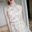 Chic / Beautiful Pearl Pink Graduation Dresses 2017 A-Line / Princess Lace Sleeveless U-Neck Appliques Backless Handmade  Homecoming Formal Dresses
