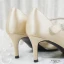 Modest / Simple Champagne Wedding Shoes 2020 Satin Glitter Sequins Cocktail Party Evening Party Womens Shoes