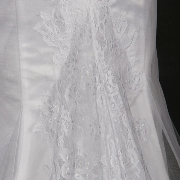 Luxe Ivoire Chapel Train Mariage 2018 Lacer Manches Longues Transparentes Appliques Dos Nu Percé Col Haut Trompette / Sirène Robe De Mariée