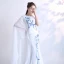 Luxury / Gorgeous Chinese style White Court Train Evening Dresses  2018 Trumpet / Mermaid U-Neck Charmeuse Embroidered Beading Rhinestone Evening Party Formal Dresses