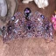 Chic / Beautiful Grape Bridal Jewelry 2017 Metal Beading Crystal Rhinestone Headpieces Wedding Prom Accessories