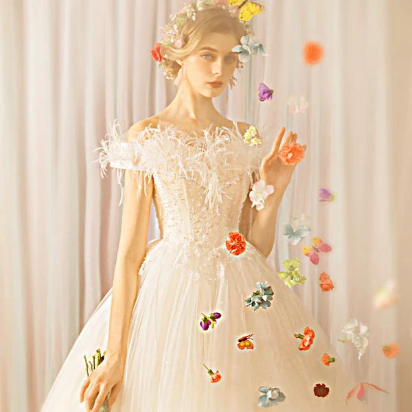 Schöne Weiß Lange Brautkleider 2018 Tülle Applikationen Rückenfreies Perlenstickerei Pailletten Bandeau Ballkleid Hochzeit