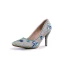 Atemberaubend Bling Bling Multifarben Hochzeit Hochhackige Perlenstickerei Kristall Strass 7 cm Stilettos Spitzschuh Brautschuhe 2018
