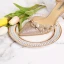 Chic / Beautiful Bling Bling Champagne Wedding Shoes 2019 9 cm Wedding High Heels Leather Butterfly Beading Pearl Pointed Toe Womens Shoes