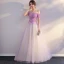 Chic / Beautiful Red Prom Dresses 2017 A-Line / Princess Backless Tulle Prom Beading Pearl Strapless Evening Dresses