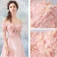 Chic / Beautiful Pearl Pink Evening Dresses  2018 A-Line / Princess Floor-Length / Long Tulle Lace Appliques Backless Beading Strapless Evening Party Formal Dresses