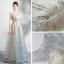 Sparkly Grey Floor-Length / Long Evening Dresses  2018 A-Line / Princess U-Neck Tulle Backless Beading Sequins Evening Party Formal Dresses