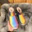 Stunning Bling Bling Rainbow Multi-Colors Snow Boots 2020 Woolen Laser Patent Leather Leather Outdoor / Garden Casual Womens Boots
