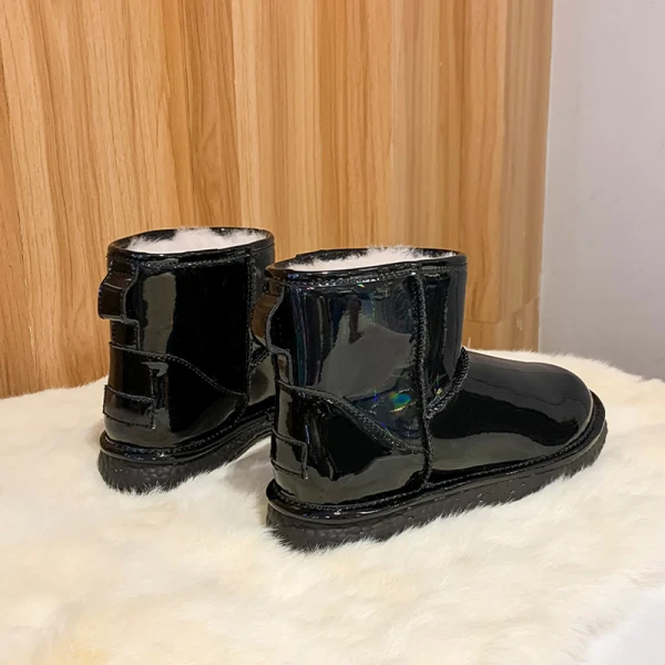 Stunning Bling Bling Rainbow Multi-Colors Snow Boots 2020 Woolen Laser Patent Leather Leather Outdoor / Garden Casual Womens Boots