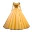 Luxe Doré Robe De Bal 2020 Robe Boule Encolure Dégagée Manches Longues Paillettes Perlage Faux Diamant Longue Volants Dos Nu Robe De Ceremonie