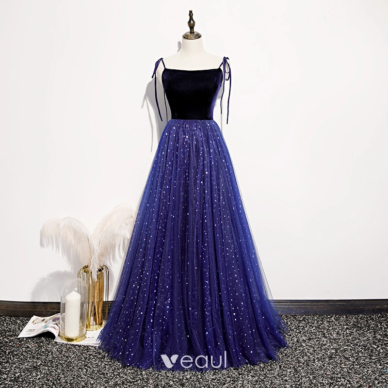 A-line Spaghetti Straps Long Prom Dresses, Velvet 2020 Long Prom Dresses A-line Spaghetti Straps Long Prom Dresses, Velvet 2020 Long Prom Dresses