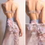 Sexy Himmelblau Durchsichtige Abendkleider 2018 Meerjungfrau Spaghettiträger Ärmellos Applikationen Blumen Strass Lange Rüschen Rückenfreies Festliche Kleider