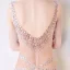 Sexy Champagne Transparentes Été Robe De Soirée 2018 Trompette / Sirène V-Cou Sans Manches Faux Diamant Perlage Train De Balayage Volants Dos Nu Robe De Ceremonie