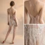 Sexy Ivoire Transparentes Robe De Fete 2018 Princesse Sans Manches Bretelles Spaghetti Appliques Paillettes Perlage Gland Courte Dos Nu Robe De Ceremonie