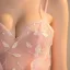 Sexy Blozen Roze Doorzichtige Avondjurken 2018 Trompet / Zeemeermin Mouwloos Spaghettibandjes Appliques Kant Kristal Kralen Kwast Sweep Trein Ruche Ruglooze Gelegenheid Jurken