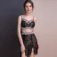 Sexy Schwarz Durchsichtige Partykleider 2018 Spaghettiträger Ärmellos Strass Applikationen Spitze Pailletten Kurze Rüschen Rückenfreies Festliche Kleider