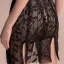 Sexy Schwarz Durchsichtige Partykleider 2018 Spaghettiträger Ärmellos Strass Applikationen Spitze Pailletten Kurze Rüschen Rückenfreies Festliche Kleider