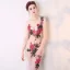Sexy Ivoire Transparentes Robe De Soirée 2018 Trompette / Sirène V-Cou Sans Manches Appliques Brodé Train De Balayage Volants Dos Nu Robe De Ceremonie