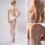Sexy Blanche Transparentes Robe De Soirée 2018 Trompette / Sirène V-Cou Sans Manches Appliques En Dentelle Perlage Longue Volants Dos Nu Robe De Ceremonie