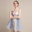 Sexy Champagne Dégradé De Couleur Bleu Ciel Transparentes Robe De Fete 2018 Princesse Sans Manches Bretelles Spaghetti Faux Diamant Courte Volants Dos Nu Robe De Ceremonie