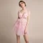 Sexy Rougissant Rose Transparentes Robe De Fete 2018 Princesse Sans Manches Bretelles Spaghetti Appliques Fleur Faux Diamant Perlage Gland Courte Volants Dos Nu Robe De Ceremonie