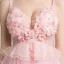 Sexy Rougissant Rose Transparentes Robe De Fete 2018 Princesse Sans Manches Bretelles Spaghetti Appliques Fleur Faux Diamant Perlage Gland Courte Volants Dos Nu Robe De Ceremonie