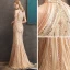 High-end Gold Evening Dresses  2020 Trumpet / Mermaid Scoop Neck Sleeveless Beading Floor-Length / Long Formal Dresses