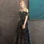 Glitzernden Multifarben Pailletten Königliches Blau Abendkleider 2020 A Linie Off Shoulder Kurze Ärmel Lange Rückenfreies Festliche Kleider