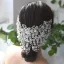 Elegant Silver Alloy Bridal Jewelry 2021 Headpieces Tassel Earrings Rhinestone Flower Wedding Accessories