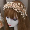 Best Gold Hair Hoop Headpieces 2021 Alloy Rhinestone Pearl Bridal Hair Accessories
