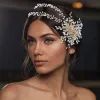 Mode Silber Hochzeit Kopfschmuck 2021 Legierung Strass Haarschmuck Braut