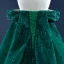 Luxe Vert Foncé Tapis rouge Robe De Soirée 2021 Trompette / Sirène De l'épaule Manches Courtes Appliques Paillettes Watteau Train Volants Dos Nu Robe De Ceremonie