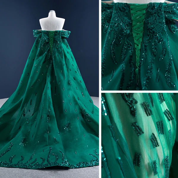 Luxury Gorgeous Dark Green Red Carpet Evening Dresses 2021 Trumpet Mermaid Short Sleeve Luxury Gorgeous Dark Green Red Carpet Evening Dresses 2021 Trumpet Mermaid Short Sleeve