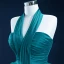 Luxury / Gorgeous Ink Blue Prom Dresses 2021 Ball Gown Halter Sleeveless Cascading Ruffles Court Train Backless Formal Dresses