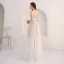 Affordable Grey Summer Evening Dresses  2018 A-Line / Princess Sleeveless Spaghetti Straps Floor-Length / Long Ruffle Backless Formal Dresses