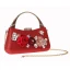 Fashion Champagne Flower Clutch Bags 2021 Metal Beading Pearl Rhinestone