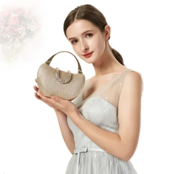 Bling Bling Champagne Clutch Bags 2021 Metal Rhinestone