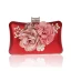 Flower Fairy Gold Patent Leather Clutch Bags 2021 Metal Flower Beading Pearl