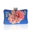Flower Fairy Gold Patent Leather Clutch Bags 2021 Metal Flower Beading Pearl