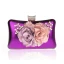 Flower Fairy Gold Patent Leather Clutch Bags 2021 Metal Flower Beading Pearl