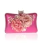 Flower Fairy Gold Patent Leather Clutch Bags 2021 Metal Flower Beading Pearl
