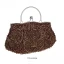 Vintage / Retro Silver Square Clutch Bags 2021 Metal Silk Beading Sequins