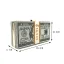 Amazing / Unique Dollar Square Clutch Bags 2021 Metal Rhinestone